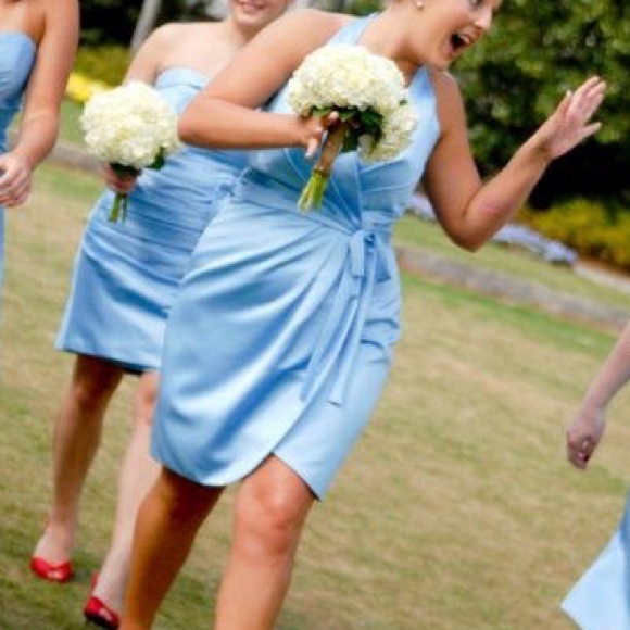 Alfred Angelo light blue bridesmaid dress - Picture 4 of 7